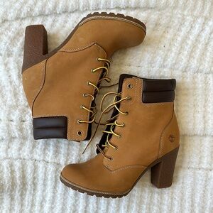 timberland heeled boots
